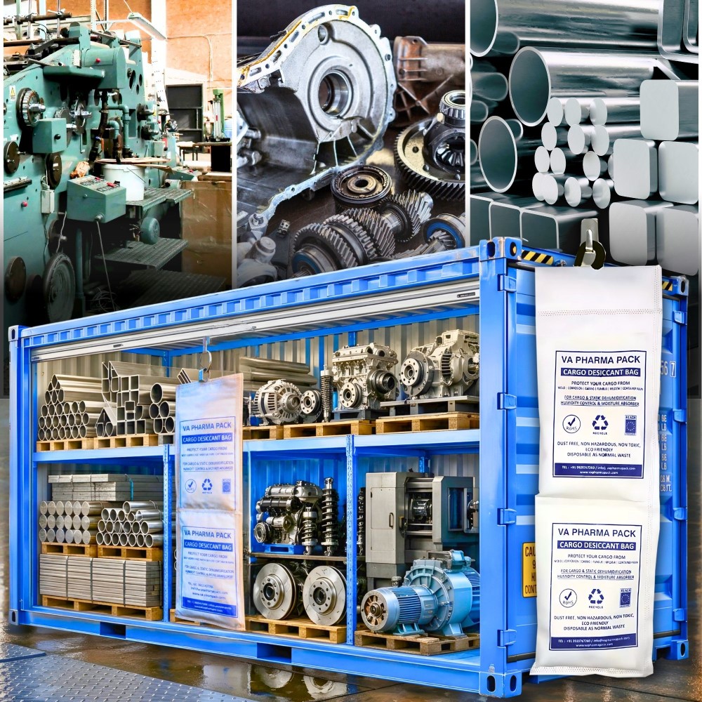 Desiccant Solution for Metal and Machinery Shipments